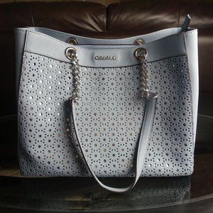 Calvin Klein Light Blue Floral Bag